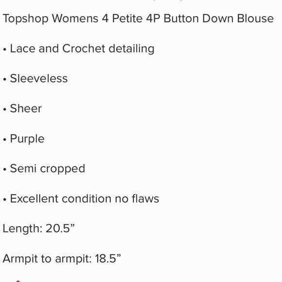 Topshop | Sheer Button Down Tank 4P - Picture 6 of 6